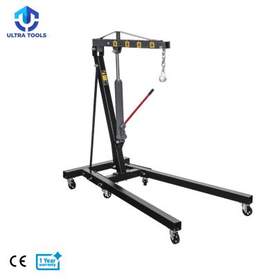 China 2T Car Engine Crane Hoist Lift Steel Professional Folding Shop for sale