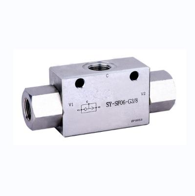 China General ORDER HYDRAULIC STEEL TYPE SY-SF06 - G3/8 VALVE BODY SHUTTLE VALVE for sale