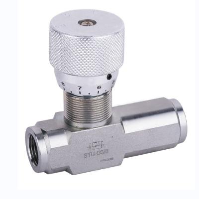 China General CHINA DIRECT SALE VALVE HYDRAULIC NEEDLE VALVE STU FLOW PASSAGE CALIBRATED WITH CHECK VALVE FOR HIGH QUALITY for sale