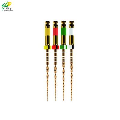 China Endodontic Rotary files  gold endo files with high flexibility 21mm 25mm 31mm available wave one gold zu verkaufen