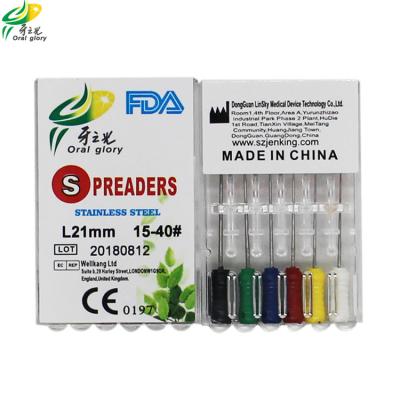 China Dental root cannal files stainless steel finger spreaders pluggers files en venta