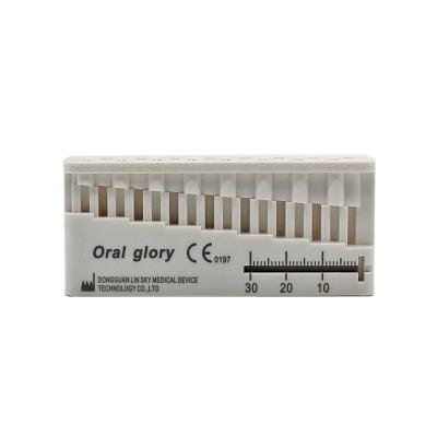 China Dental Autoclavable Stand Ruler Dentist Instrument Ruler Products Equipment Mini Measuring Block for sale