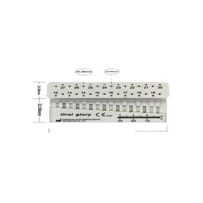 China Dental Autoclavable Stand Ruler Dentist Instrument Ruler Products Equipment Mini Measuring Block for sale