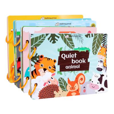 China Early Preschool Learning Toddler Activity Book Paper Kids Board Book Printing Montessori Busy Quiet Books 6 Years Old Educational Toy for sale