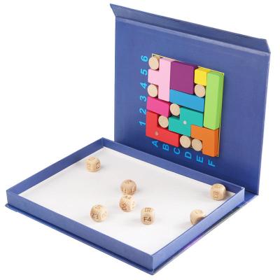 China Develop Kids Intelligence Montessori Puzzle Book Logical Thinking Training Fun Board Educational Wooden Magnetic Game Toy For Children for sale