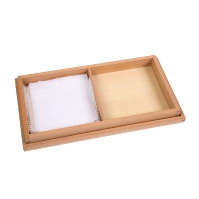 China StarLink Beech Wood Baby Montessori Educational Wooden Materials Toys Tissue Sensory Practicing Box for sale