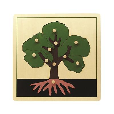 China Beech Wood StarLink Wooden Tree Puzzle Jigsaw Puzzle Preschool Wooden Tree Montessori Toys Montessori Jigsaw Toys for sale