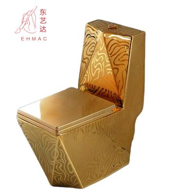 China Wholesale Automatic Operation Unique Gold Plated Bathroom Ceramic Toilet Seat Cheap Price for sale