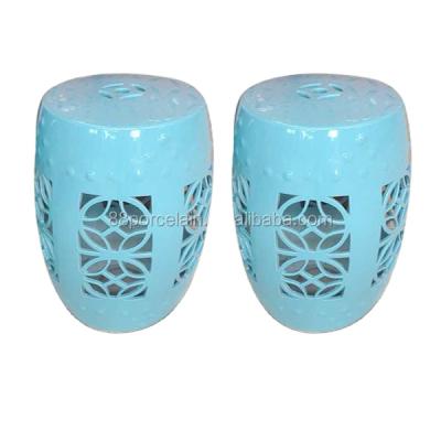 China Contemporary Outdoor Ceramic Indoor Furniture Stools Ceramic Park Chair for sale