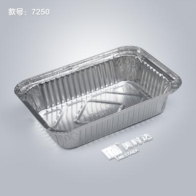 China Food Storage Aluminum Foil Food Storage Containers Tall Aluminum Trays With Lids for sale