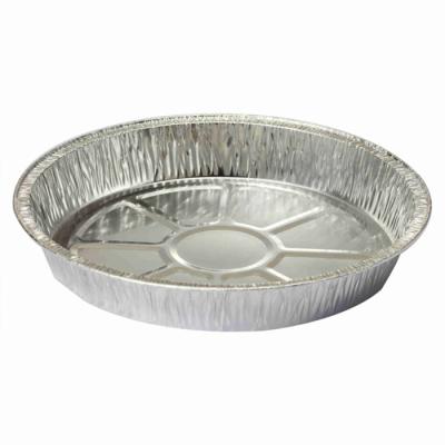 China Recycle 10 Inch Round Eco - Friendly Aluminum Foil Food Pan Container With Lid for sale