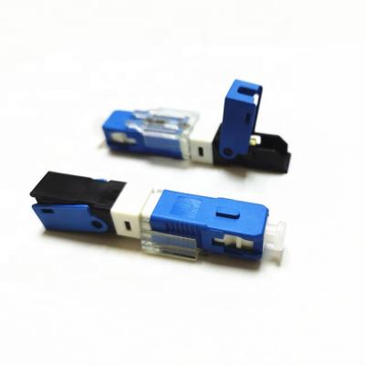 China FTTH FTTB FTTX network 2021 NEW SC UPC FTTH fiber optic connector esc250D fast fast connector SC/APC type for sale