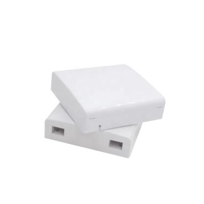 China FTTH FTTB FTTX Network 86 type ftth fiber to home outdoor 2 port wall mount box mini fiber patch panel can install scupc SC APC connector for sale