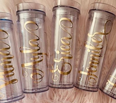 China Skinny Tumbler with Straw Party Favour Custom Tumbler with Straw Personalized Cup with Straw Skinny Tumbler for sale