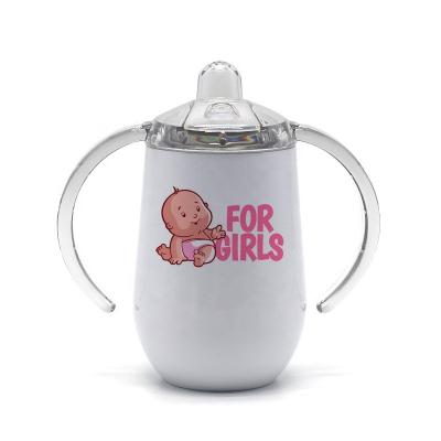 China 12 oz Sublimation Blanks Stainless Steel Kids Tumbler Baby Sippy Cups Double Wall Stainless Steel Vacuum Travel Kids Tumbler for sale