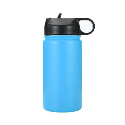 China 12 oz Vacuum Stainless Steel Insulated Water Bottle With Straw Lid Thermos Outdoor Sports Flask For Kids and Adult for sale