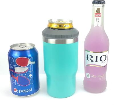 China 14oz Double walled Stainless Steel Can Cooler Can Beer Cooler Sublimation Can Cooler for sale