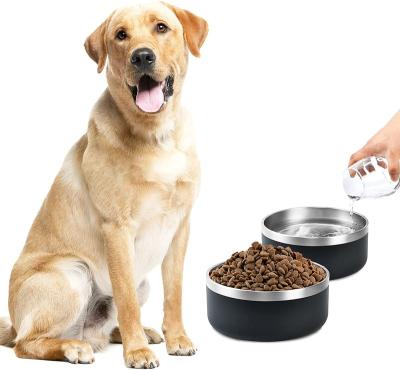 China 32oz 64oz Pet Feeder 304 Stainless Steel Dog Cat Water Bowl Anti Slip Pet Bowl For Medium Small Dogs Portable Food Container for sale