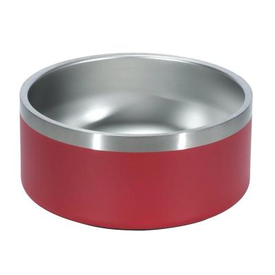 China Wholesale Stainless Steel Dog Bowl Anti-slip Bottom Dog Pet Feeding Bowl With Non-Skid Silicone Stand for sale