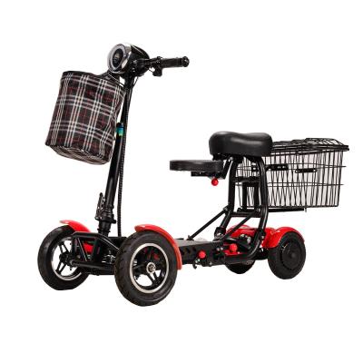 China Portable folding mobility 4 wheels opklapbare scootmobiel for adults electric scooter with special Seat design disabled for sale