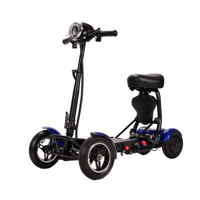 China Portable easy folding mobility 4 wheels opklapbare scootmobiel for adults electric scooter handicapped mobility scooter for sale