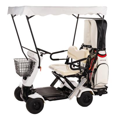 China Golf portable electric scooter scootmobiel powerful 4 wheel 4WD fat tire folding 2000W easy folding for sale