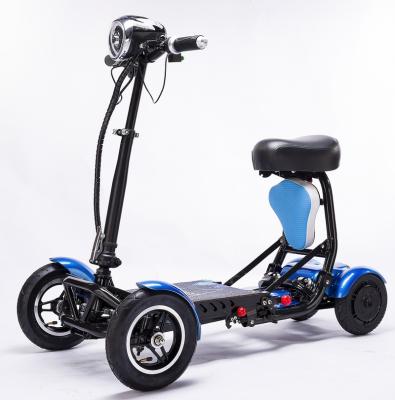 China Long Range 4 Wheel Unisex Adult Electric Scooter Foldable Electric Mobility Scooter Travel for sale