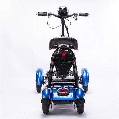 China Portable Foldable and Affordable Mobility Quadricycle Opklapbare Scootmobiel for Long Electric Folding Four Wheel Travel Older Motor for sale