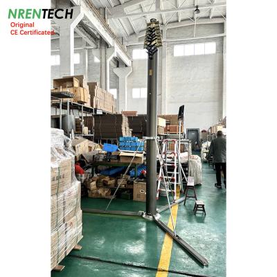 China 20m lockable pneumatic telescopic mast 30kg payloads-3.7m closed height-for antenna for sale