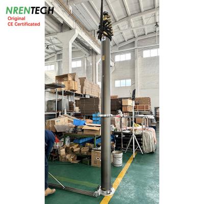 China 20m lockable pneumatic telescopic mast 30kg payloads-3.7m closed height-for antenna for sale