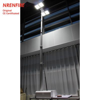 China fire truck mounted pneumatic telescopic mast, vehicle roof mount mast light tower-4.5m roof mast light zu verkaufen