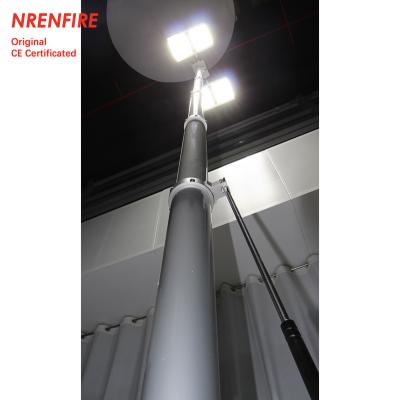 China pneumatic telescopic mast light, vehicle roof mount mast light tower-4.5m pneumatic mast-inside wires zu verkaufen