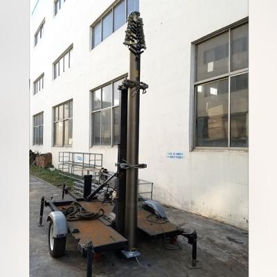 China Mástil telescópico neumático de 21 m con llave de 50 kg carga útil-NR-3200-21000-50L antena mástil telescópico de aluminio mástil telescópico en venta