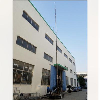 China 21m verriegelbarer Pneumatischer Teleskopmast 10kg Nutzlasten NR-4000-21000-10L Antenne Teleskopmast Aluminium Teleskopmast zu verkaufen