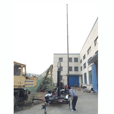 China 9m lockable pneumatic mast 150kg payloads NR-2000-9000-150L antenna pneumatic telescopic mast for sale