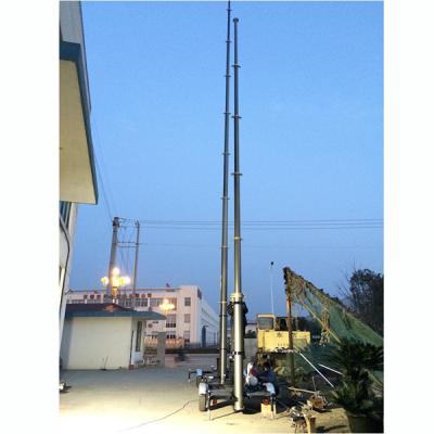 China 10m locking pneumatic telescopic mast 70kg payloads-mobile telecom mast tower-telescoping mast-radio antenna masts for sale