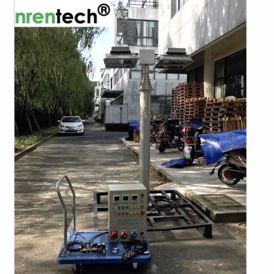 China Fire Tender Mounted 7.6m Telescopic Mast Light Tower/ Pneumatic Telescopic Mast for sale