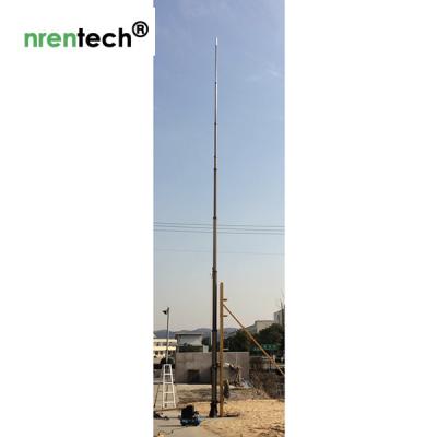 China 15m non-lockable pneumatic telescopic mast-30kg payloads-NR-2750-15000-30 for sale