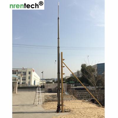 China 15 m Pneumatischer Teleskopmast-NR-2750-15000-30 für mobile Antennenmast-Turm-Aluminium-Teleskopmast zu verkaufen