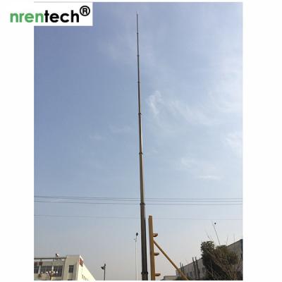 China 15 m Pneumatischer Teleskopmast-NR-2750-15000-30 für mobile Antennenmast-Turm-Aluminium-Teleskopmast zu verkaufen