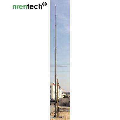 China 15m pneumatic telescopic mast-NR-2750-15000-30 for mobile antenna mast tower-aluminum telescoping mast for sale