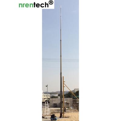 China 15 m Pneumatischer Teleskopmast-NR-2750-15000-30 für mobile Antennenmast-Turm-Aluminium-Teleskopmast zu verkaufen