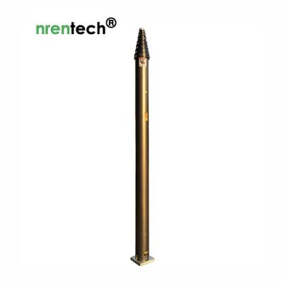 China 15m pneumatic telescopic mast-NR-2750-15000-30 for mobile antenna mast tower-aluminum telescoping mast for sale