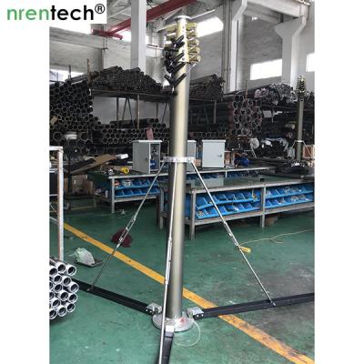 China 10m lockable pneumatic telescopic mast 30kg payloads- mobile antenna telecom pneumatic telescopic mast tower for sale