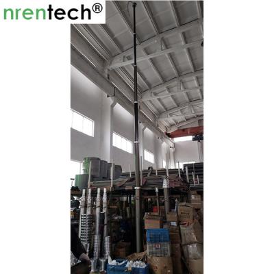 China 9m pneumatic telescopic mast for mobile CCTV vehicle telescoping mast antenna mast telecommunication tower mast for sale