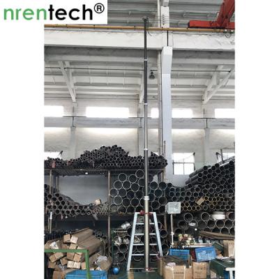 China 9m height pneumatic telescopic mast for lighting tower 4x1000 Metal Halide Lamps lighting mast tower lighting tower mast for sale