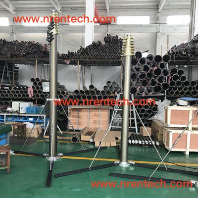 China lockable pneumatic telescopic mast/ antenna mast/ telescoping masts/ 3m to 30m height/ 400kg payloads for sale