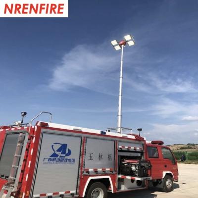 China pneumatic telescopic mast light tower 7.6m pneumatic telescopic mast 4x1000W halogen lamps for sale