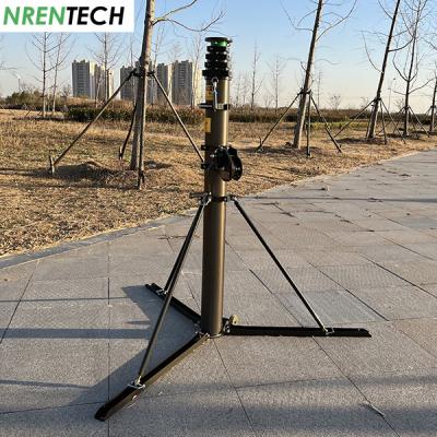 China 6m aluminum manual operation telescopic mast NR-M1700-6000 telescoping mast, antenna mast, CCTV mast for sale