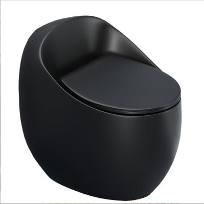 China 2022 New Arrival Modern Unique Design Bathroom Hot Sale Ceramic Dome Black Color Toilet Seat Floor Standing Toilet for sale